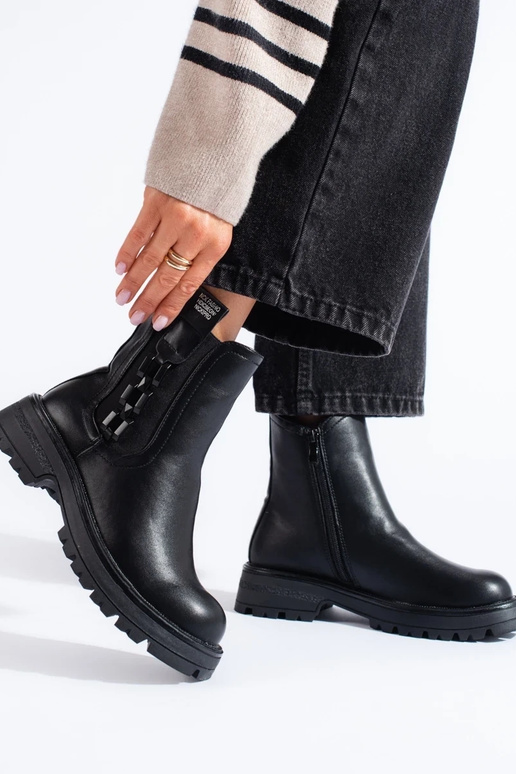 nero Scarpe da donna su suola nera