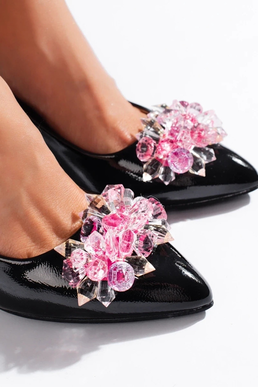 tacchi alti neri con dettagli...