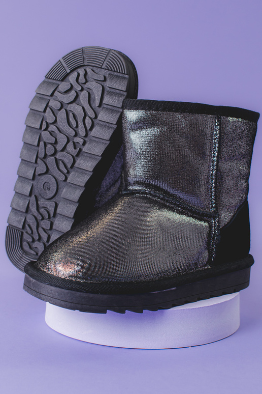 stivali da neve argento per ragazze