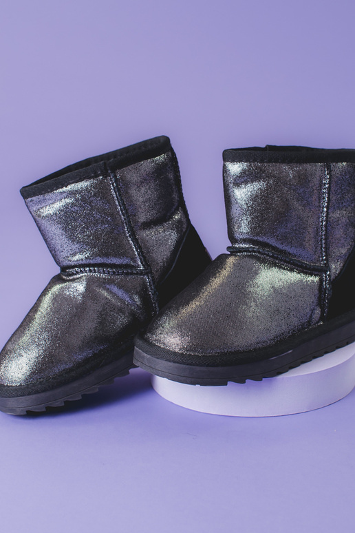 stivali da neve argento per ragazze