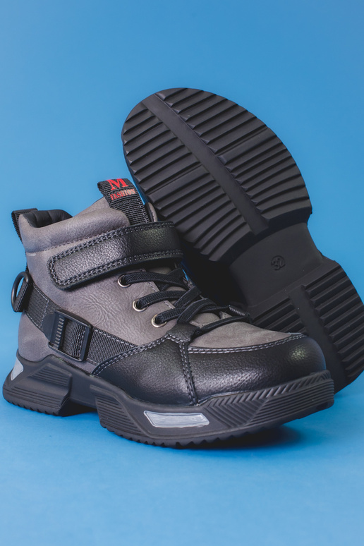 Stivali per ragazzi di colore grigio