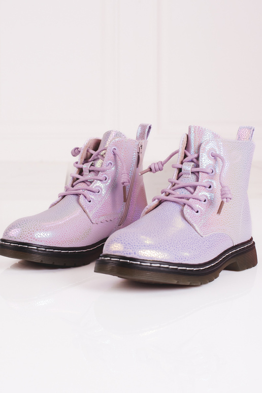 Stivali bambina colore rosa lucido