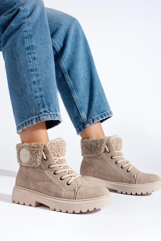 Stivali da donna con pelliccia color...