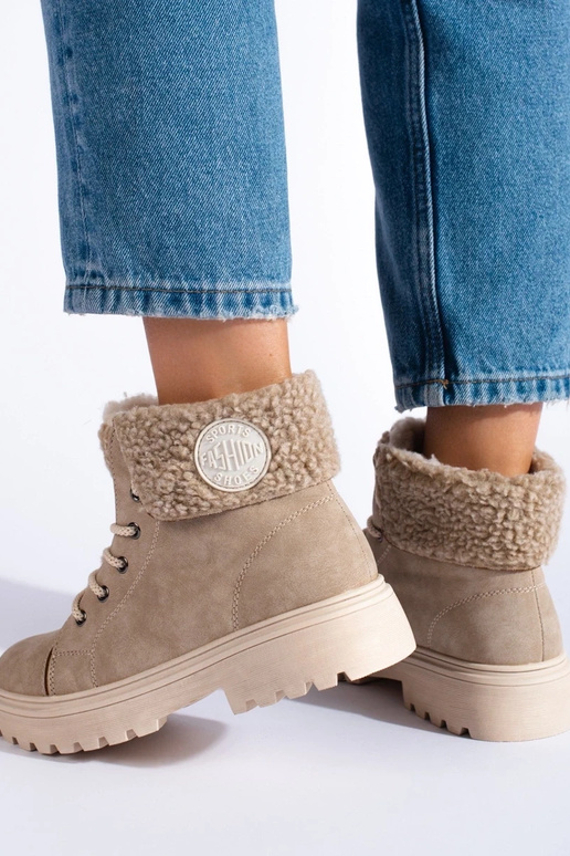 Stivali da donna con pelliccia color...