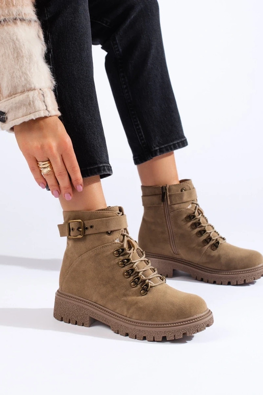 stivali di pelle scamosciata