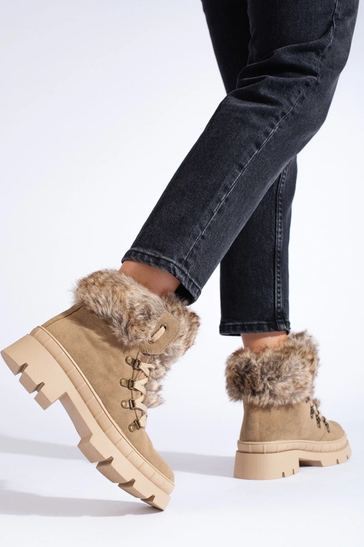 scarpe da donna con pelliccia colore...