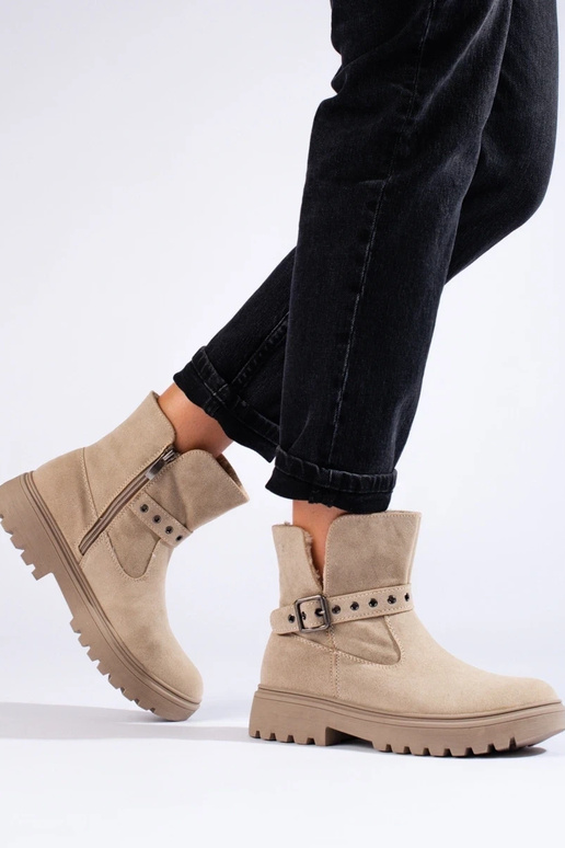 scarpe da donna beige realizzate in...
