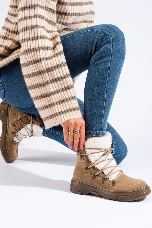 marrone Stivali da neve da donna con...