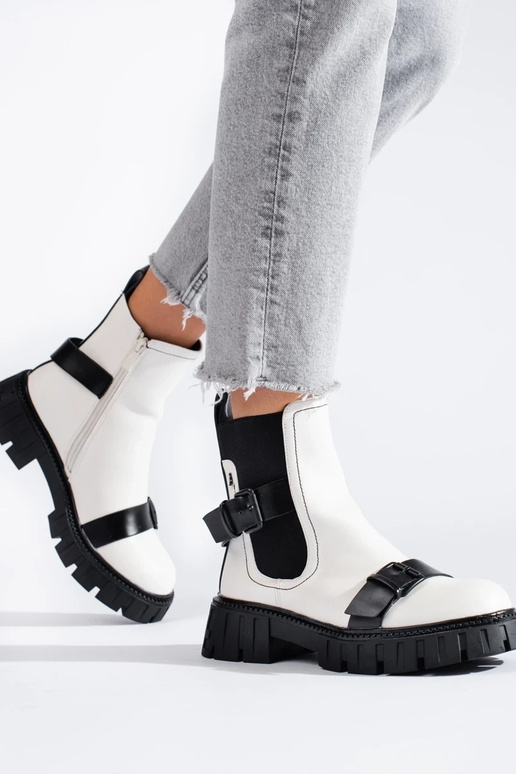 bianco Scarpe da donna con plateau