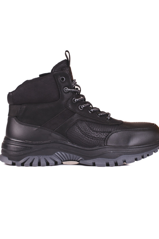 Scarpe nere Sergio Leone con tacco alto