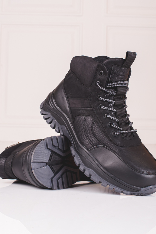 Scarpe nere Sergio Leone con tacco alto