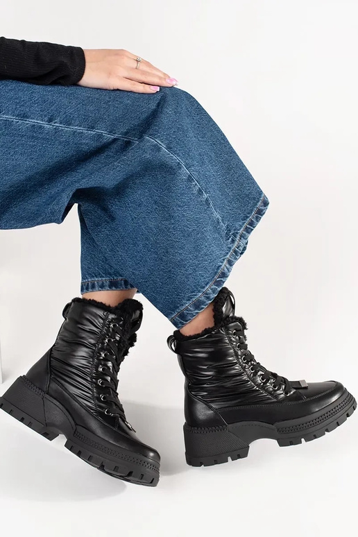 Stivali da neve neri da donna con...