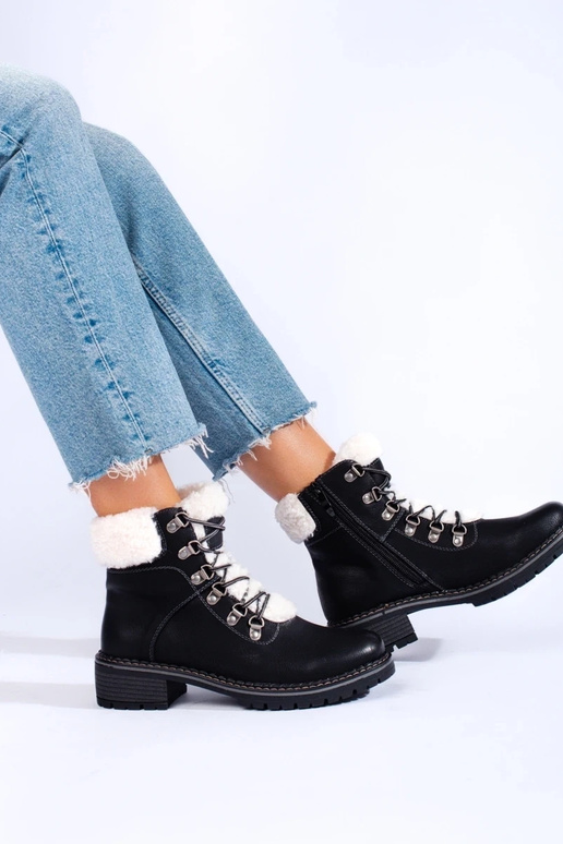 scarpe da donna con pelle di pecora...