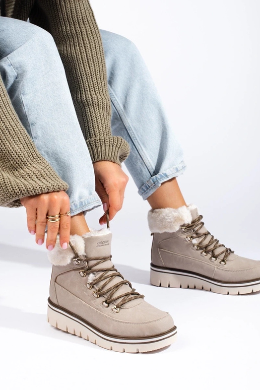 Stivali da donna con plateau in...