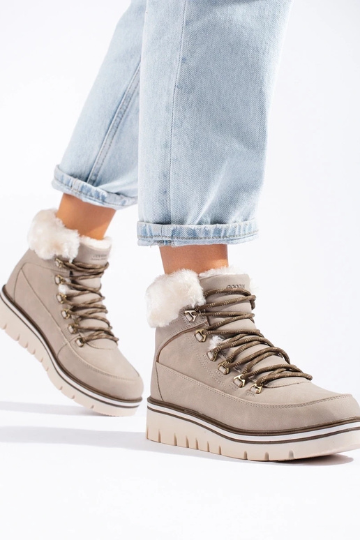 Stivali da donna con plateau in...