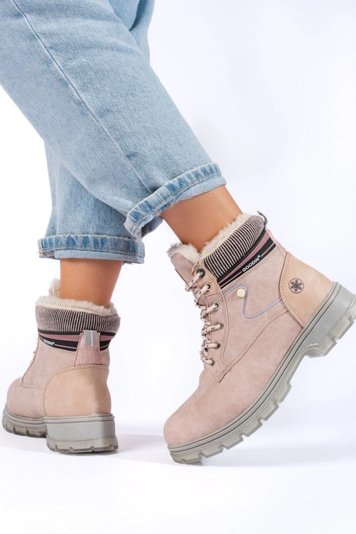 scarpe da donna riscaldate colore beige