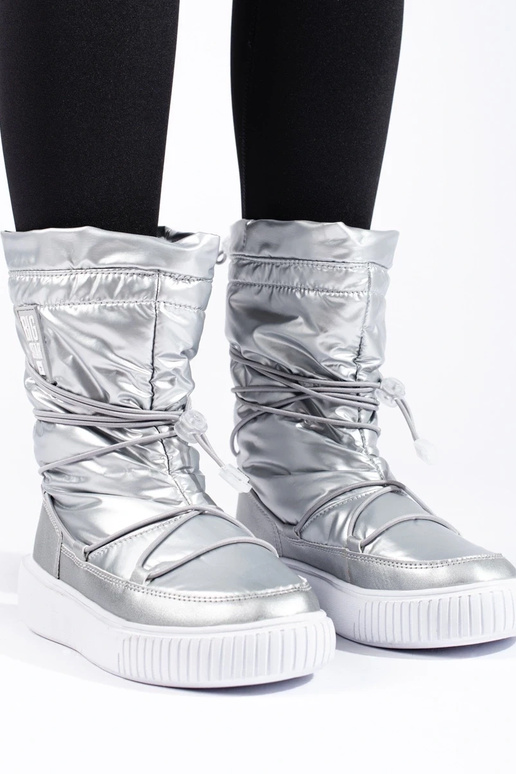 Stivali da neve argento isolanti da...