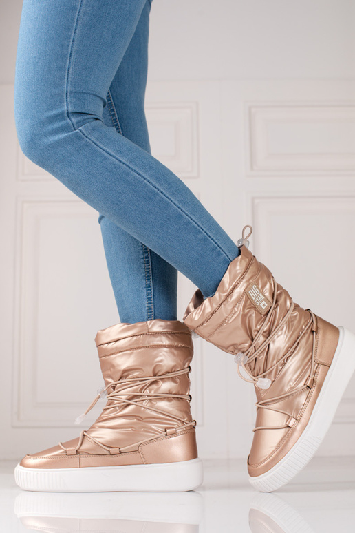 colore oro Stivali da neve isolanti...