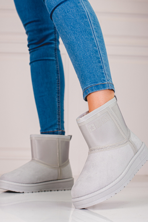 Stivali da neve grigi da donna corti...