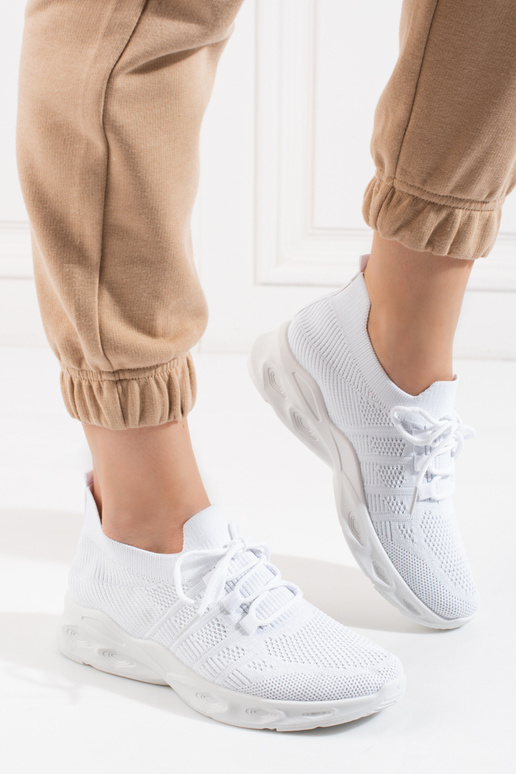 Sandalette bianche in stile sportivo