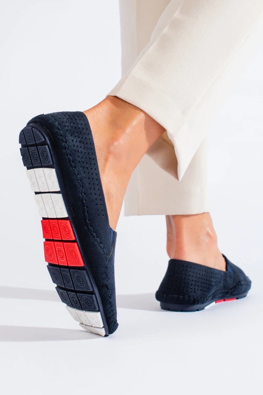 Mocassini da donna in colore blu...