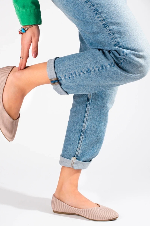 ballerine in tessuto Vinceza beige