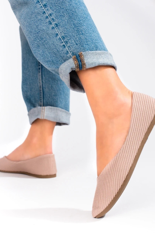 ballerine in tessuto Vinceza beige