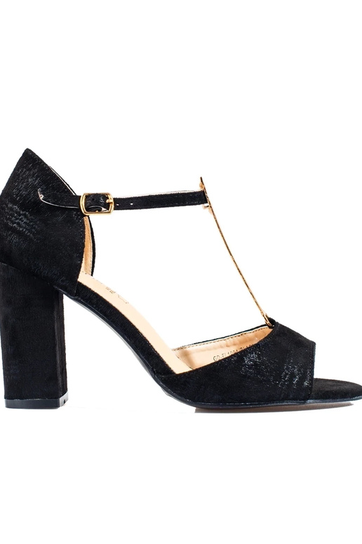 sandali neri con tacco alto Shelovet sandali neri con tacco alto Shelovet