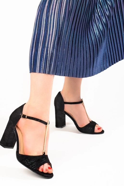 sandali neri con tacco alto Shelovet sandali neri con tacco alto Shelovet