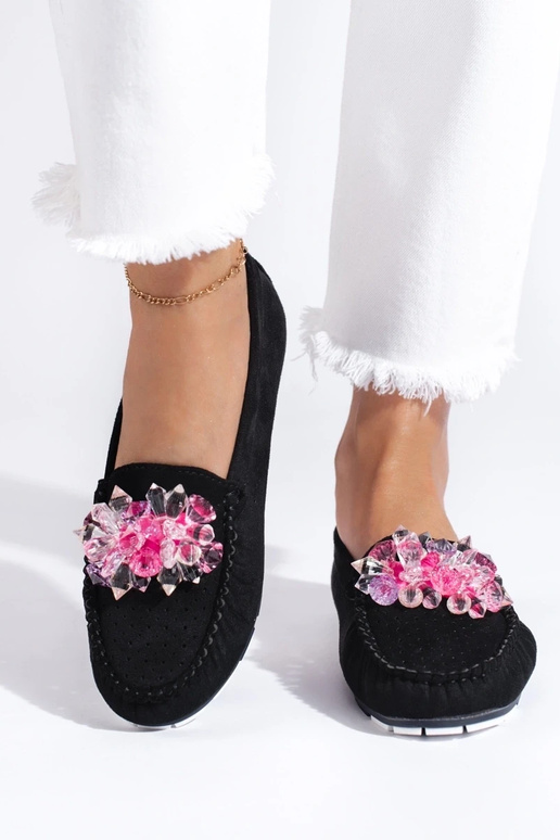 Mocassini Shelovet in camoscio nero Mocassini Shelovet in camoscio nero