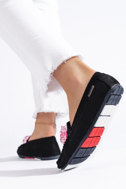 Mocassini Shelovet in camoscio nero Mocassini Shelovet in camoscio nero