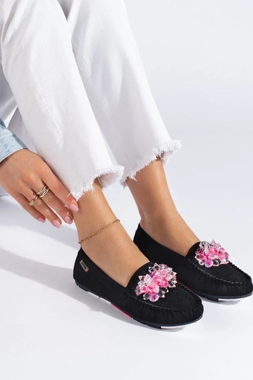 Mocassini Shelovet in camoscio nero Mocassini Shelovet in camoscio nero