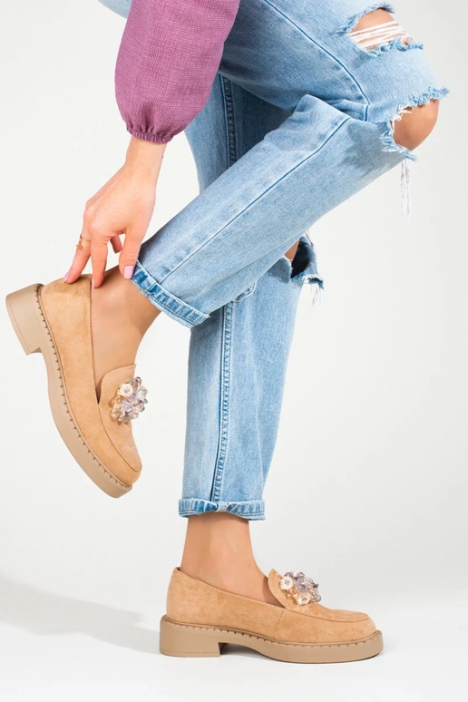 mocassini scamosciati beige Potocki