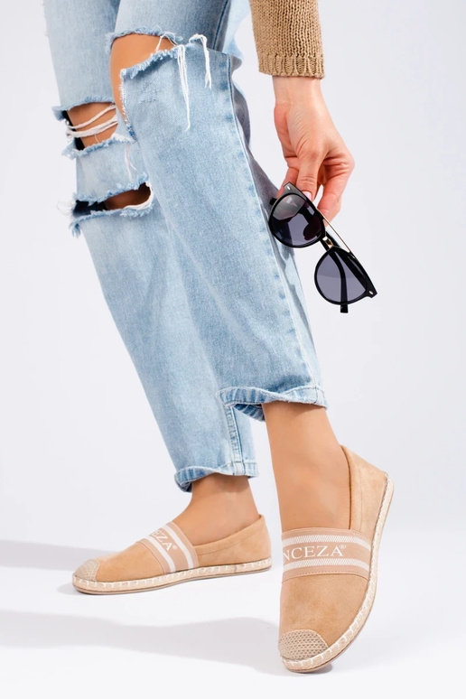 espadrillas in camoscio beige Vinceza