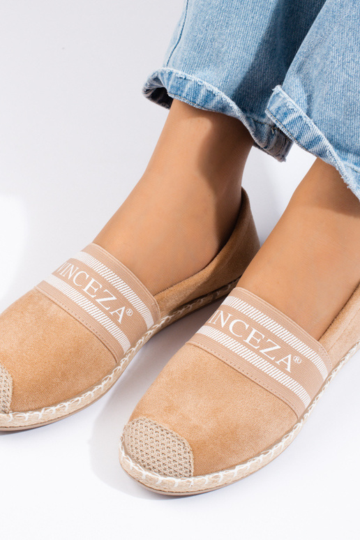 espadrillas in camoscio beige Vinceza