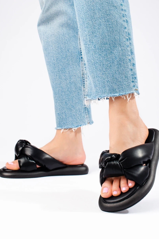 pantofole nere Shelovet pantofole nere Shelovet