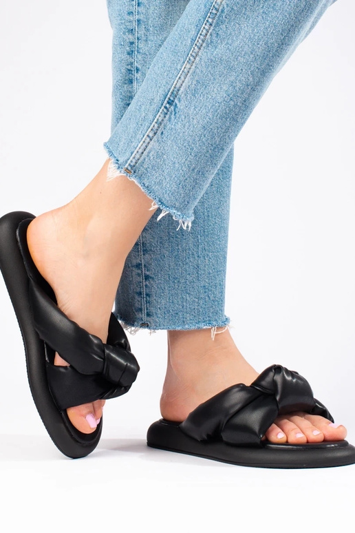 pantofole nere Shelovet pantofole nere Shelovet