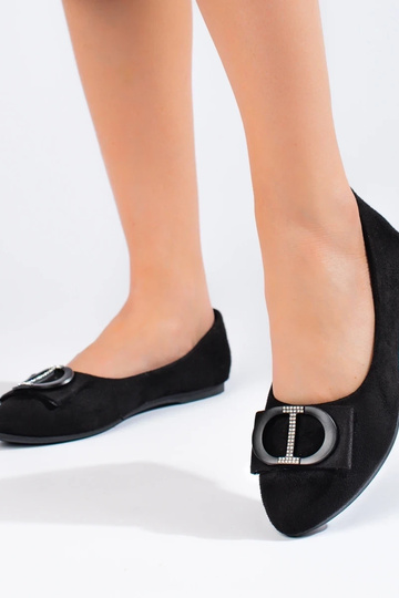 ballerine in camoscio nero... 2