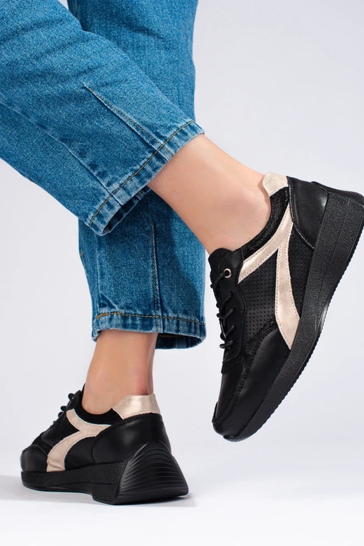 Scarpe modello Sneakers nere con... Scarpe modello Sneakers nere con...