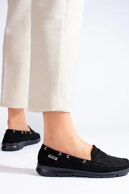 Mocassini Shelovet in camoscio nero Mocassini Shelovet in camoscio nero