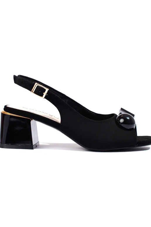 sandali in suede con tacco basso neri... sandali in suede con tacco basso neri...