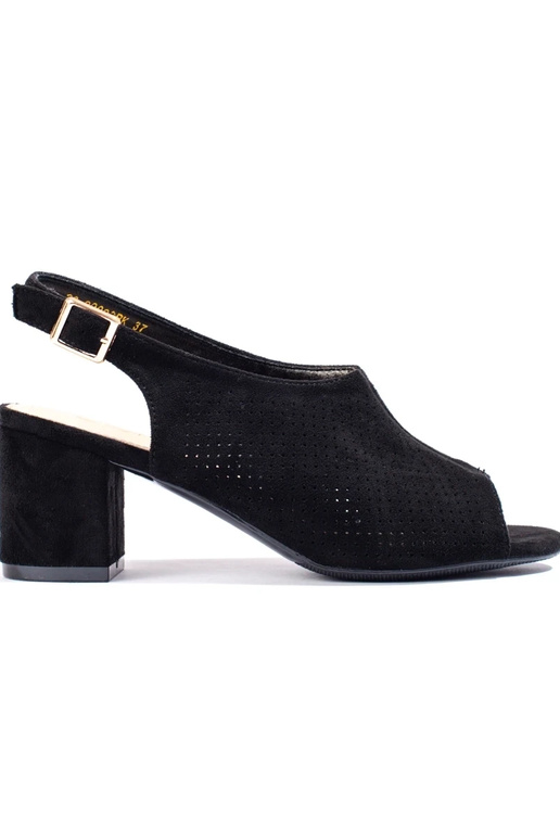 sandali con elementi traforati in...