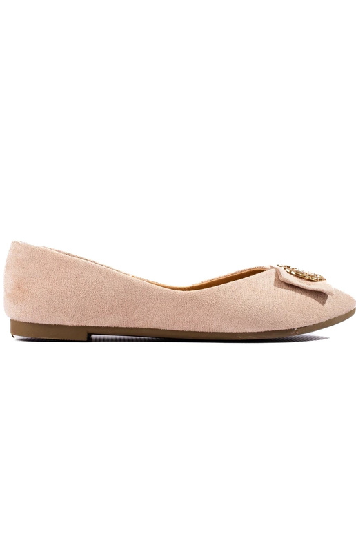 ballerina Potocki in camoscio beige