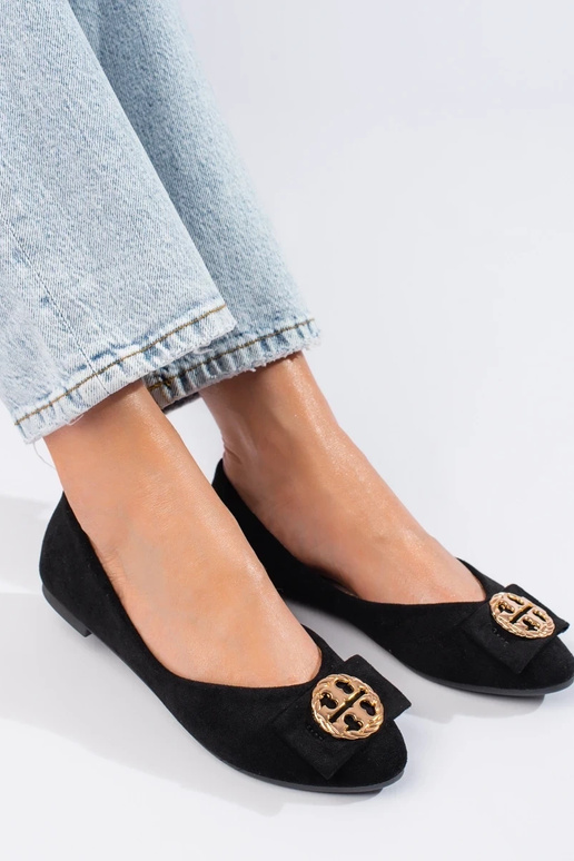 ballerina Potocki in camoscio nero