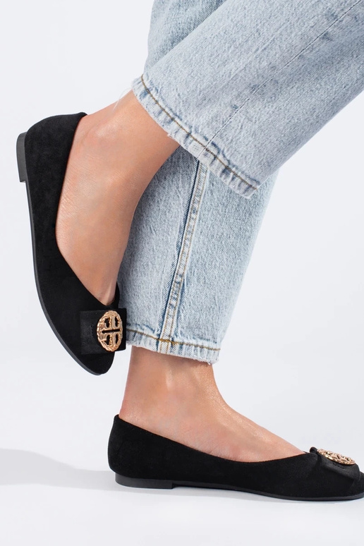 ballerina Potocki in camoscio nero