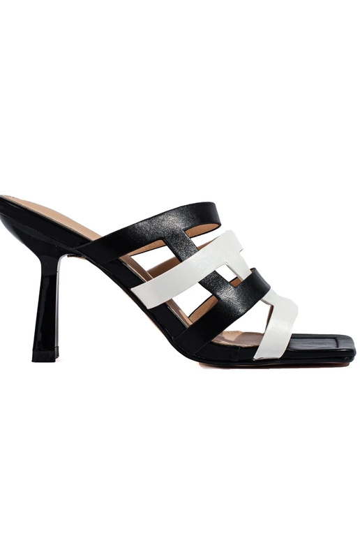 Pantofole Shelovet in bianco e nero