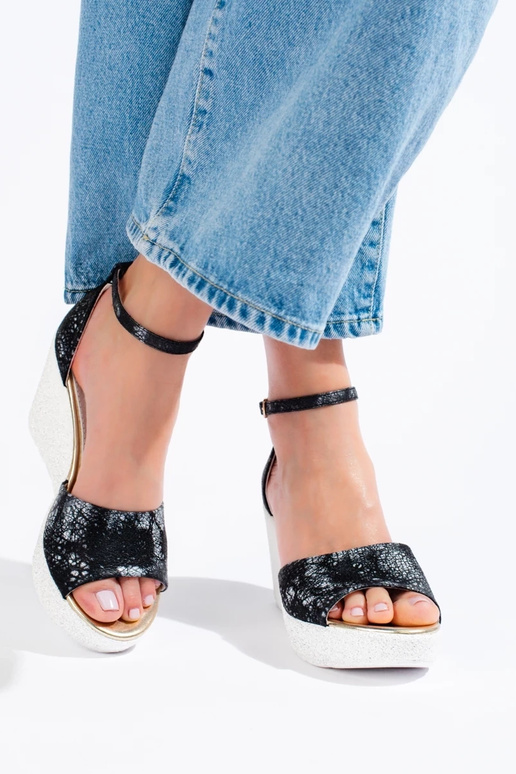 sandali in colore bianco-nero Shelovet