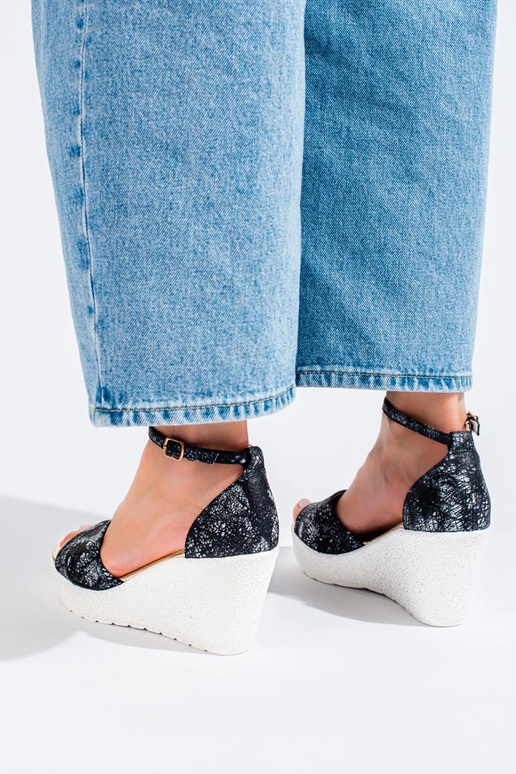 sandali in colore bianco-nero Shelovet