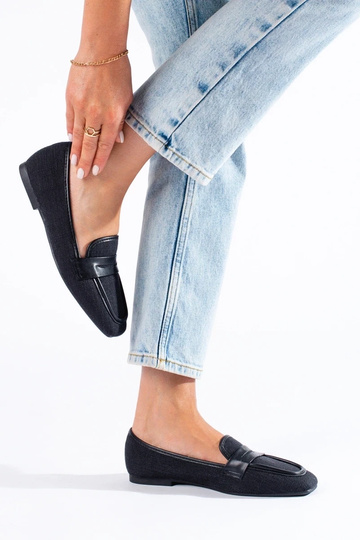 mocassini in Shelovet nero 2