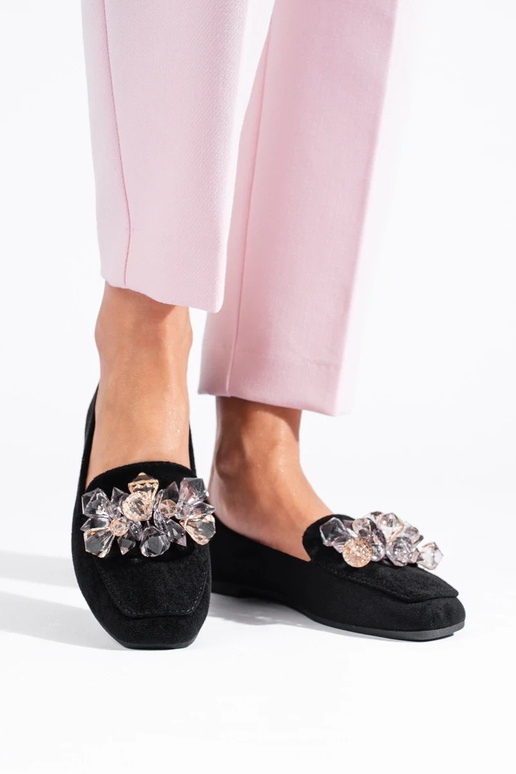 scarpe modello lords in camoscio nero...